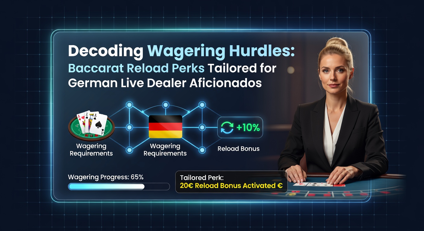 Live-Dealer-Baccarat-Tisch mit Reload-Bonus-Hinweisen auf einem deutschen Casino-Screen